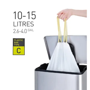 Afvalzak EKO MDPE type C met trekband 45x50cm 10-1
