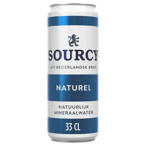 Water Sourcy blauw blik 330ml