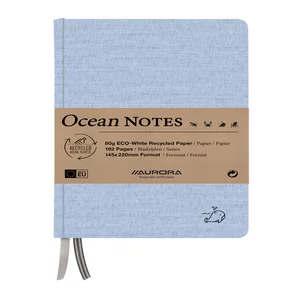 Notitieboek Aurora Ocean A5 192blz lijn 80gr linne