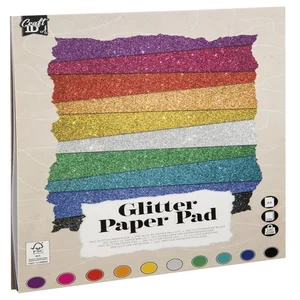 Hobbykarton CarftID glitter 24x34cm 180gr 10 vel 1