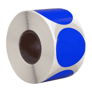 DULA Etiketten rond blauw 35mm - 500 stickers op rol - Sluitzegel