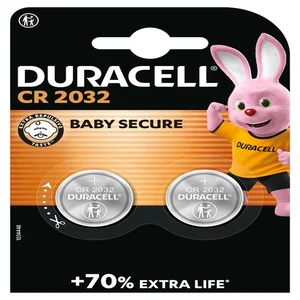 Batterij Duracell knoopcel 2xCR2032 lithium Ø20mm