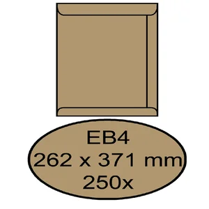 Envelop Quantore akte EB4 262x371mm bruinkraft 250