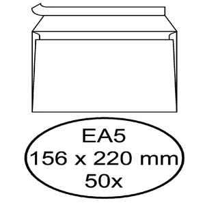 Envelop Hermes bank EA5 156x220mm zelfklevend wit