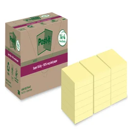 Memoblok Post-it 654 RSS12CY 76x76mm geel 14+4 gra