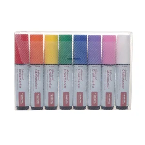 Krijtstift Europel watervast 15mm assorti etui 8 s