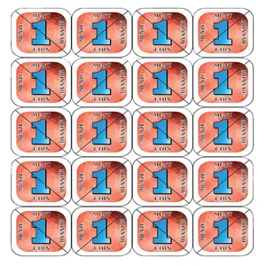 Consumptie breekmunten Combicraft 200 stuks rood
