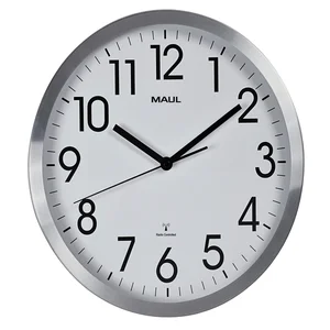 Wandklok MAUL Move RC Ø305x45mm aluminium frame wi