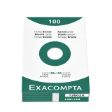 Systeemkaart Exacompta 100x150mm lijn wit 100 stuks