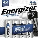 Batterij Energizer Ultimate Lithium 4x AA