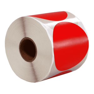 DULA Etiketten rond rood 65mm - 500 stickers op rol - Sluitzegel