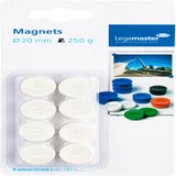 Magneet Legamaster 20mm 250gr wit 8 stuks