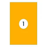 Etiket Rillprint 210x297mm fluororanje 100 etiketten