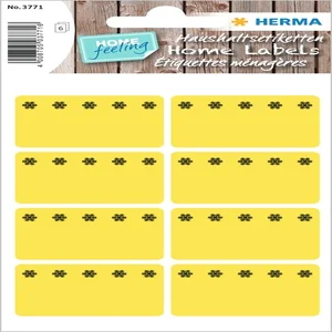 Etiket HERMA 3771 26x40mm diepvries geel 48 stuks
