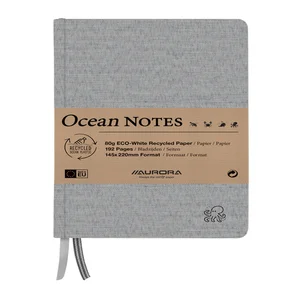 Notitieboek Aurora Ocean A5 192blz lijn 80gr linne