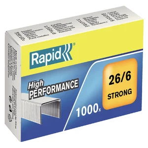 Nieten Rapid 26/6 gegalvaniseerd strong 1000 stuks
