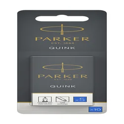 Inktpatroon Parker Quink uitwasbaar blauw blister