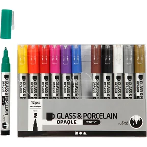 Glas- & Porseleinstiften Creativ Company 1-2mm set