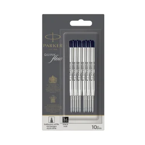 Balpenvulling Parker Quinkflow medium zwart bliste