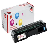 Toner Quantore alternatief tbv Ricoh 407717 blauw