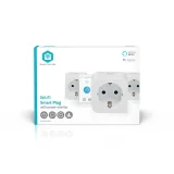 Slimme stekker Nedis Smartlife Wifi 3 stuks wit