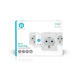 Slimme stekker Nedis Smartlife Wifi 3 stuks wit