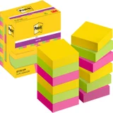 Memoblok Post-it 622 Super Sticky 47,6x47,6mm Carnival 12 stuks
