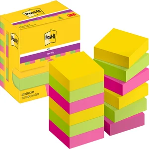 Memoblok Post-it 622 Super Sticky 47,6x47,6mm Carn