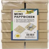 Doos karton Folia mini 7,5x7,5x4,5cm 10 stuks kraft