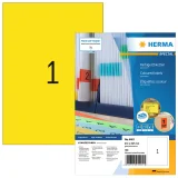 Etiket HERMA 4401 210x297mm A4 geel 100 stuks