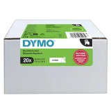Labeltape Dymo LabelManager D1 polyester 12mmx7m wit op zwart 20 stuks