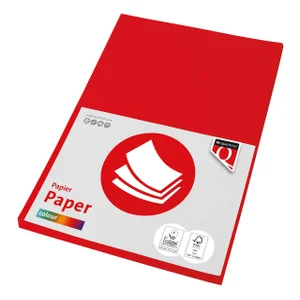 Kopieerpapier Quantore Colour A4 120gr felrood 100