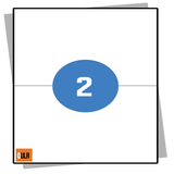 DULA Etiketten A4 2 Stickers per vel 210x148mm 100 vel