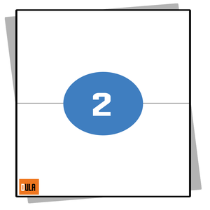 DULA Etiketten A4 2 Stickers per vel 210x148mm 100 vel