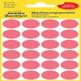 Etiket Avery 3172 rond 18mm lichtrood 96 stuks