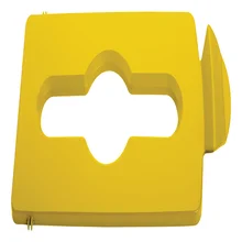 Deksel Rubbermaid Slim Jim Recyclestation inwerpop