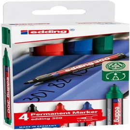 Viltstift edding 300 rond 1.5-3mm assorti 4 stuks