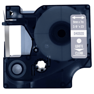 DULA - Dymo D1 40920 Wit op transparant 9mm x 7m