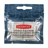 Navulling Derwent gum op batterijen 30 stuks wit