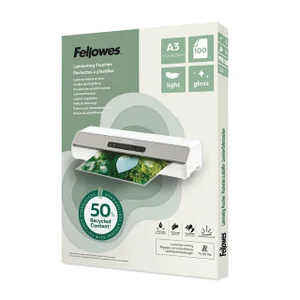 Lamineerhoes Fellowes A3 light 50% gerecycled glan