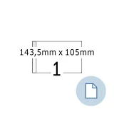 Etiket HERMA 8492 A6 EXPR 2.000 143.5x105mm wit 2000 stuks