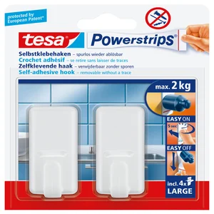 Haken tesa Powerstrips® LARGE Classic zelfklevend
