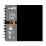 Schetsboek Canson Art Book One spiraalgebonden 160vel 100gr 216x140mm wit
