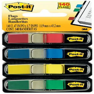 Indextabs Post-it 6834 11,9x43,1mm assorti 140 tab