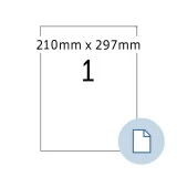 Etiket HERMA 8422 A4 EXPR 500 210x297mm wit 500 stuks