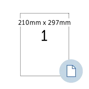 Etiket HERMA 8422 A4 EXPR 500 210x297mm wit 500 st