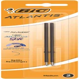 Balpenvulling Bic voor diverse balpennen medium zwart blister à 2st