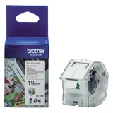 Brother CZ-1003 Labeletiket 19mmX5m kleur opdruk