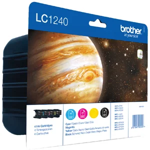 Inktcartridge Brother LC-1240VALBP zwart + 3 kleur