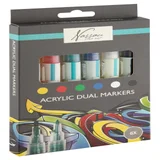 Acrylmarker Nassau duopunt set à 6 kleuren